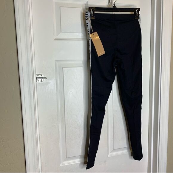 Year Of Ours Side Elastic Logo Leggings Black - Picture 6 of 10